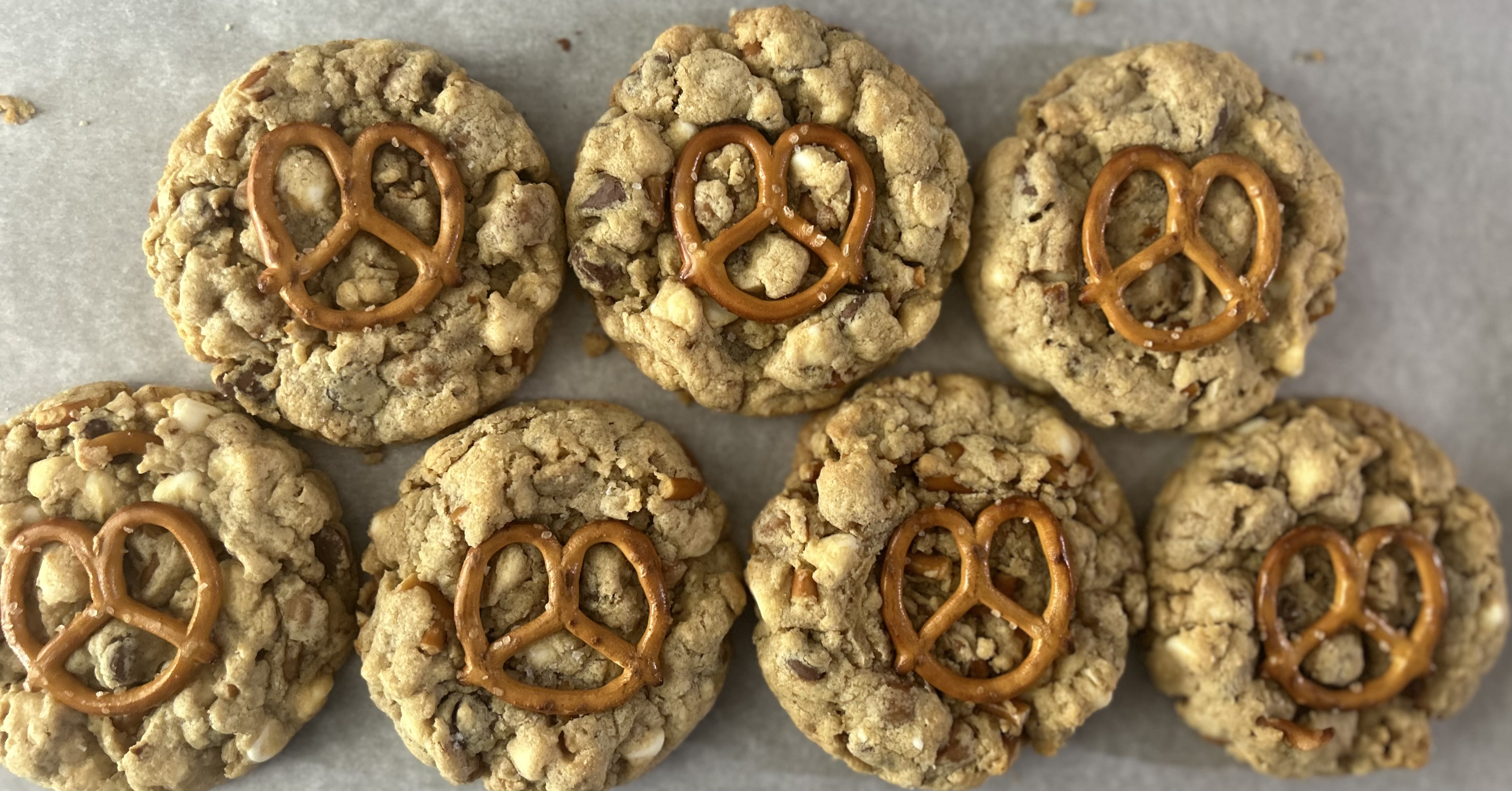 Salted Caramel Pretzel Cookies
