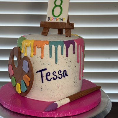 1 Tier Fondant Cake