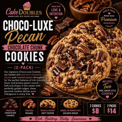 Choco-Luxe Chocolate Chunk W/ Toasted Pecans Duo