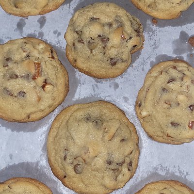 Salted Pretzel Chocolate Chip Cookies 