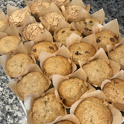 Sourdough Banana Bread Muffins 12 