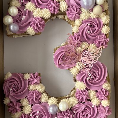 Number/Letter Cookie Cake (2 Layers)