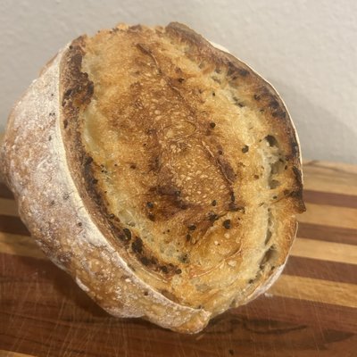 Everything Seasoning Sourdough Loaf