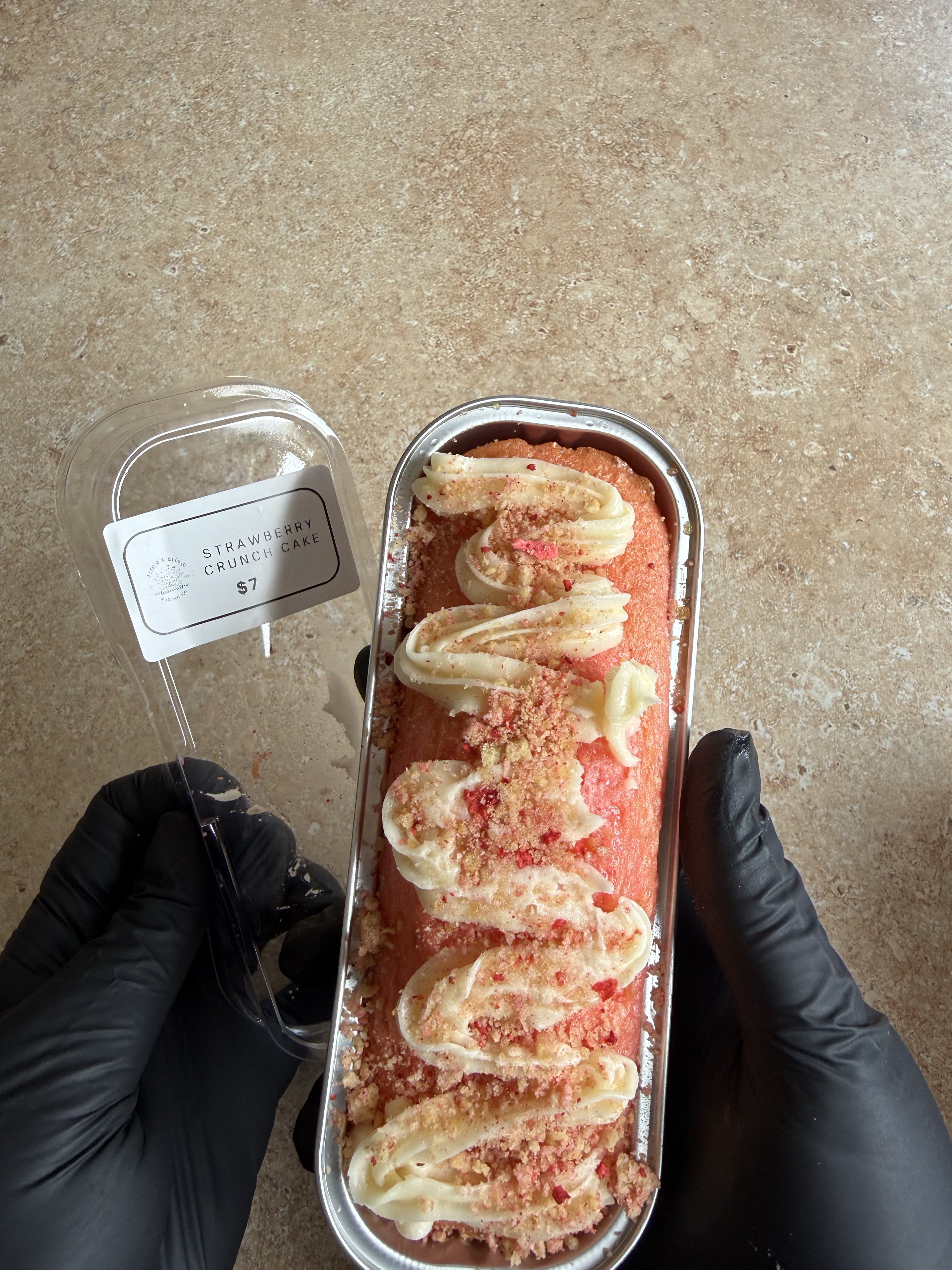 Strawberry Crunch Cake