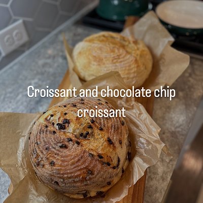 Croissant Sourdough Chocolate Chip Bread