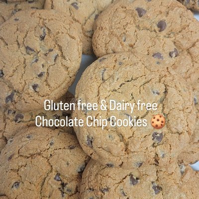 6 Count Gluten Free & Dairy Free Choc Chip Cookies 