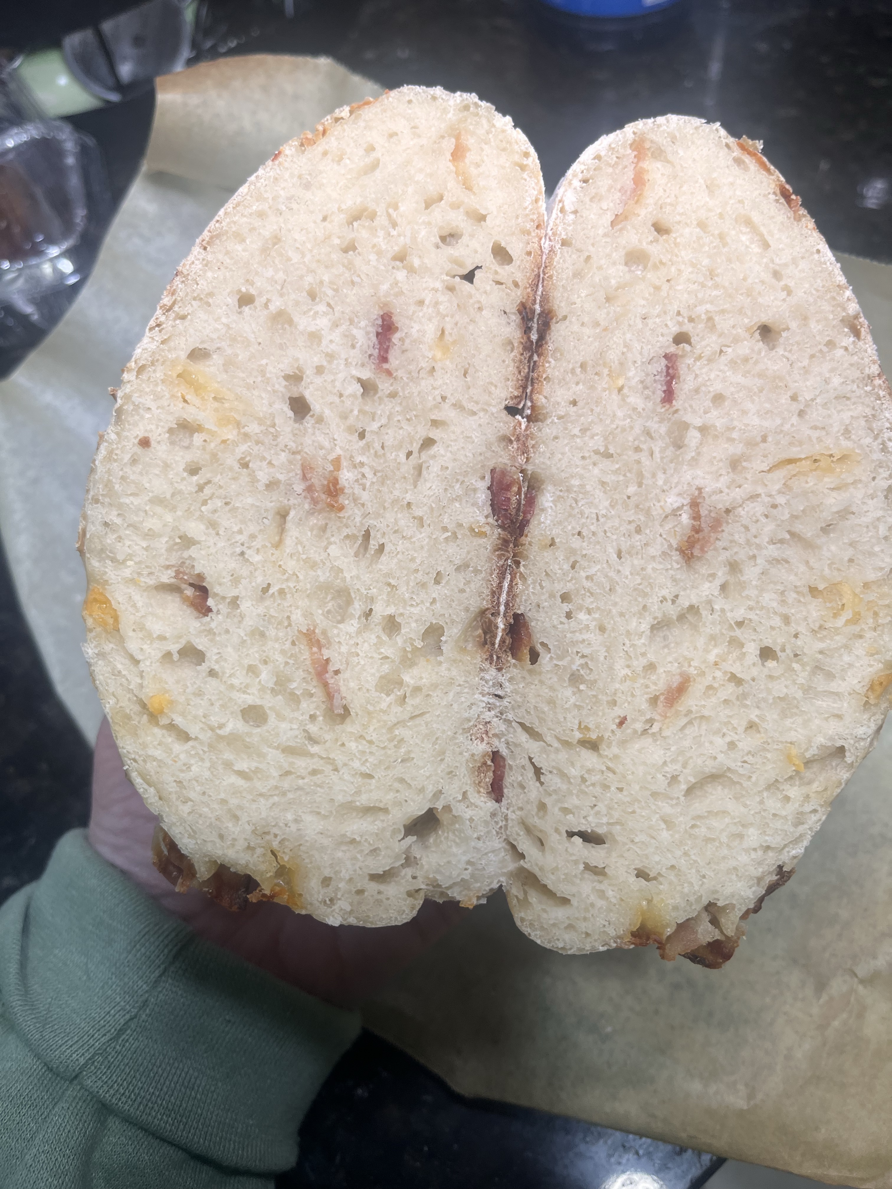 Bacon Cheddar Jalapeño Sourdough Loaf