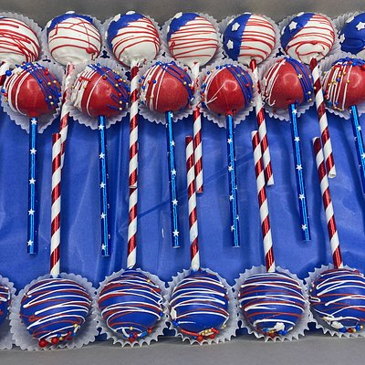 4th Of July Cake Pops 