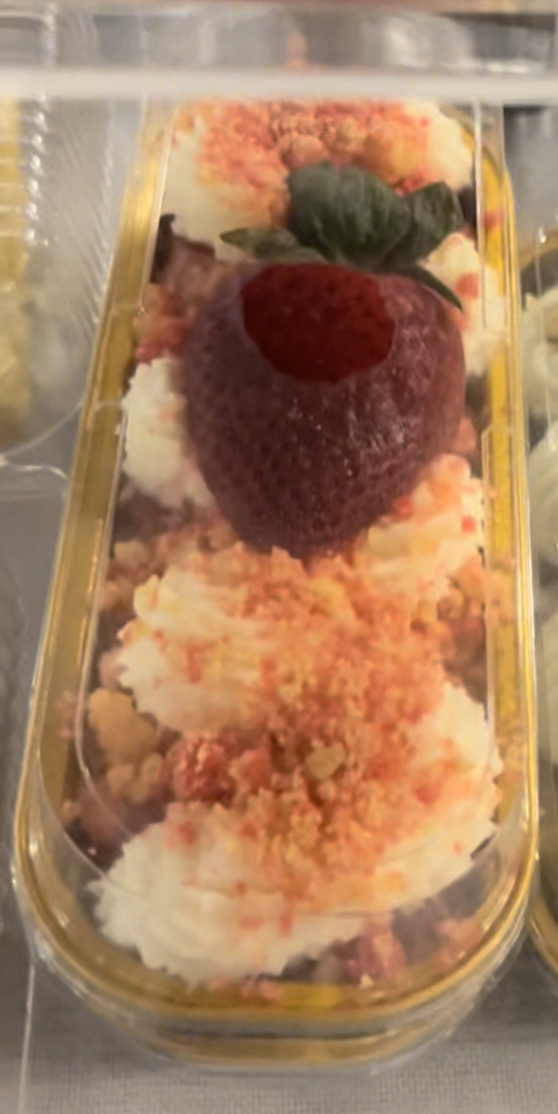 Strawberry Crunch Mini Loaf Cake