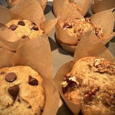 Banana Chocolate Chip Muffins (4 Pack)