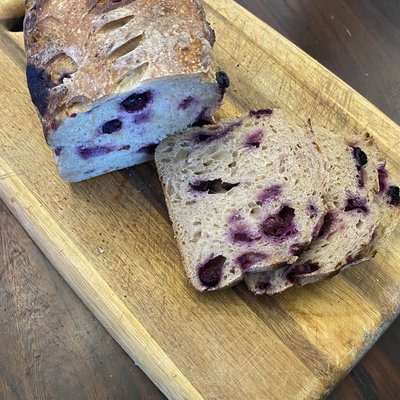 Blueberry Lemon Zest Sourdough Loaf