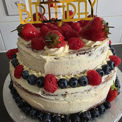 Naked Birthday Cake