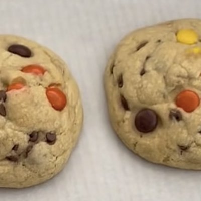 Peanut Butter Stuffed Reese's Pieces Cookies  (4 Pack)