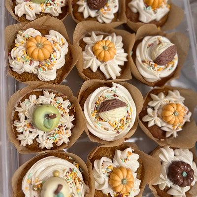 Pumpkin Cupcakes Depending On Decoration Of Choice