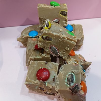 Chocolate M&M Fudge