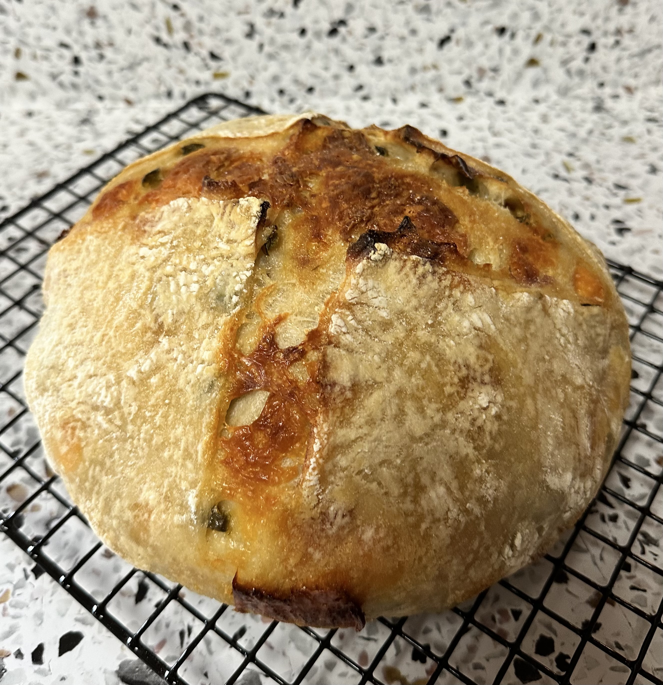 Jalapeño Cheddar Sourdough Loaf
