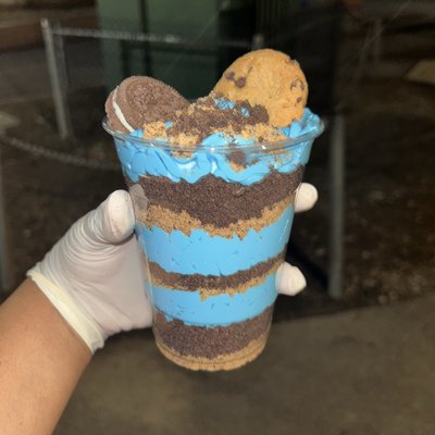 Cookie Monster Cheesecake