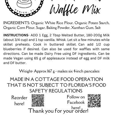 Pancake And Waffle Mix ( Organic Ingredients)