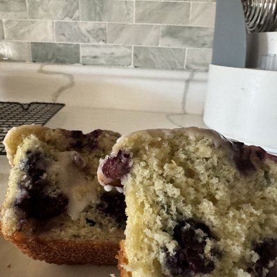 Lemon Blueberry Sourdough Muffins