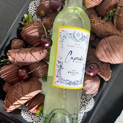 Wine And Chocolate Covered Fruit Platter 