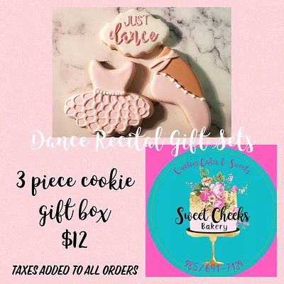 Dance Recital 3pc Cookie Set