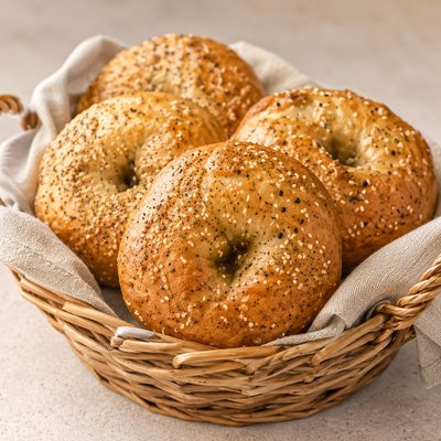 (4 Pack) Sourdough Everything Bagel 