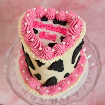 6” Heart Lambeth Style Cake