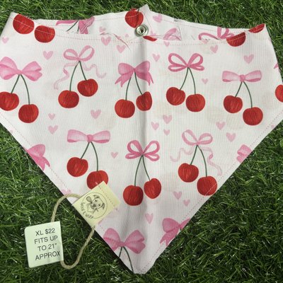 Extra Large Pink Bows & Cherries