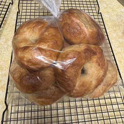Plain Bagels (6)
