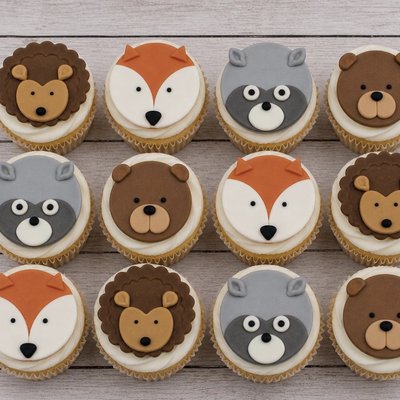 Woodland Animal Cupcake Toppers
