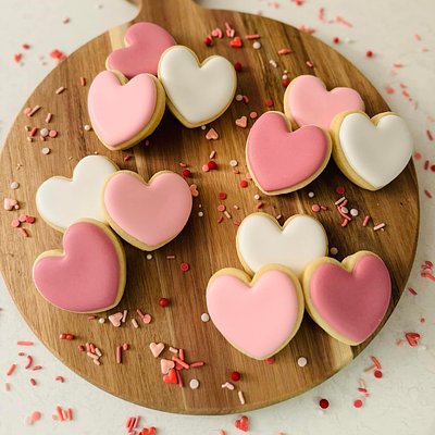 Mini Heart Cookies (12 Pk)