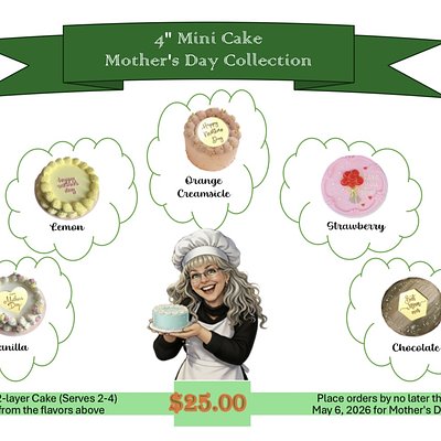 Mother's Day 4" 2-layer Cake Special 
