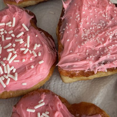 Six (6) Strawberry Sprinkle Donuts
