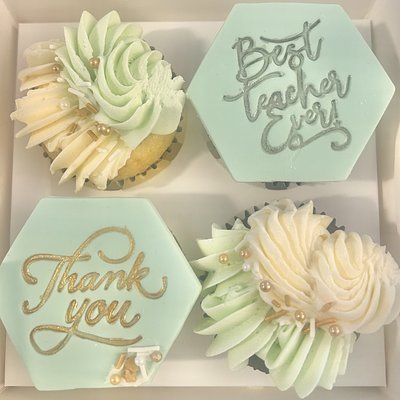 Teacher Appreciation: 4 Count Cupcakes