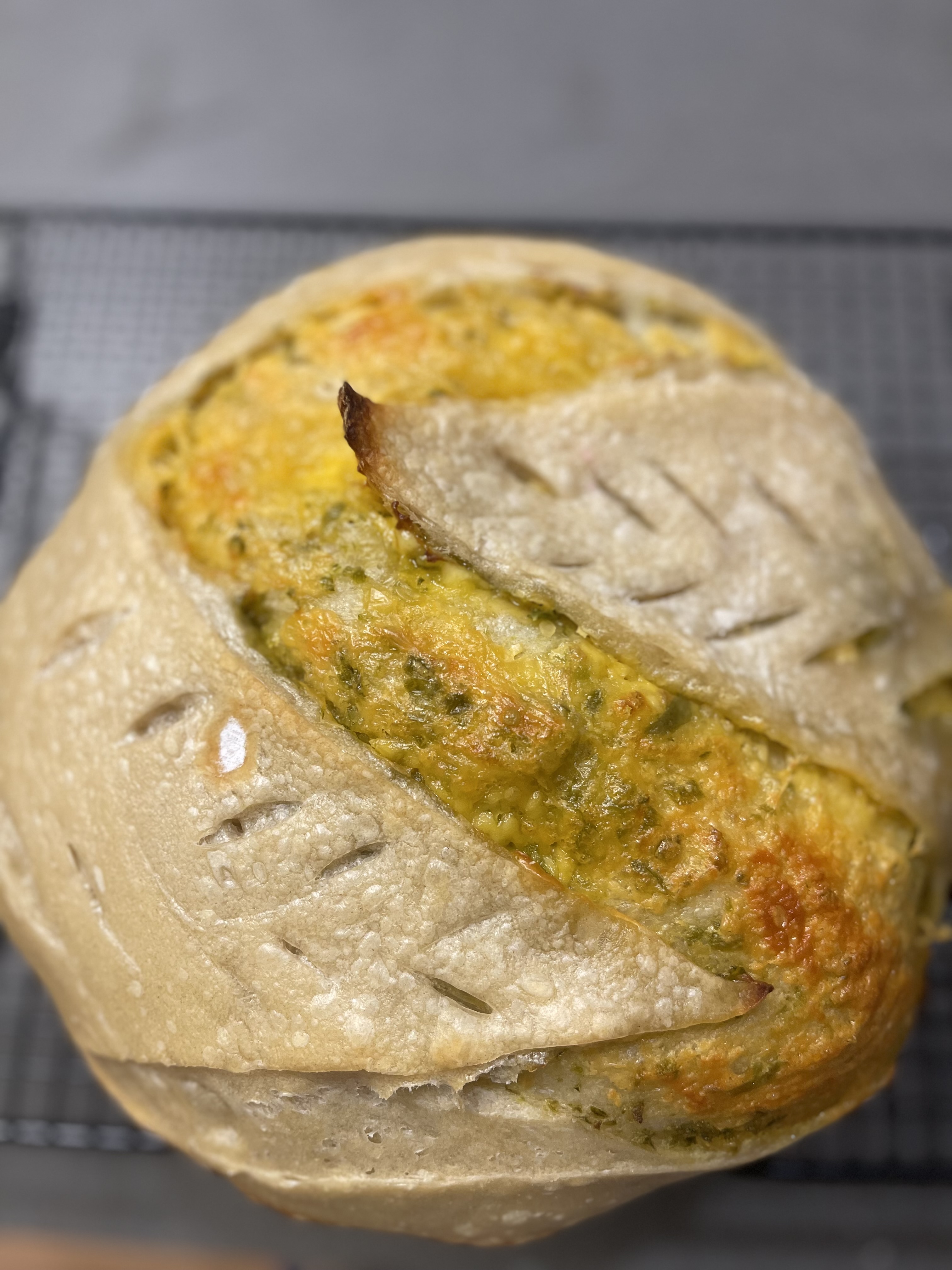 Jalepeno cheddar Sourdough Loaf 