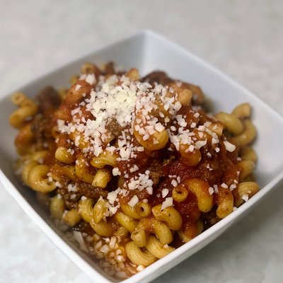 Meaty Marinara Pasta Sheet Pan (8-10 Servings)
