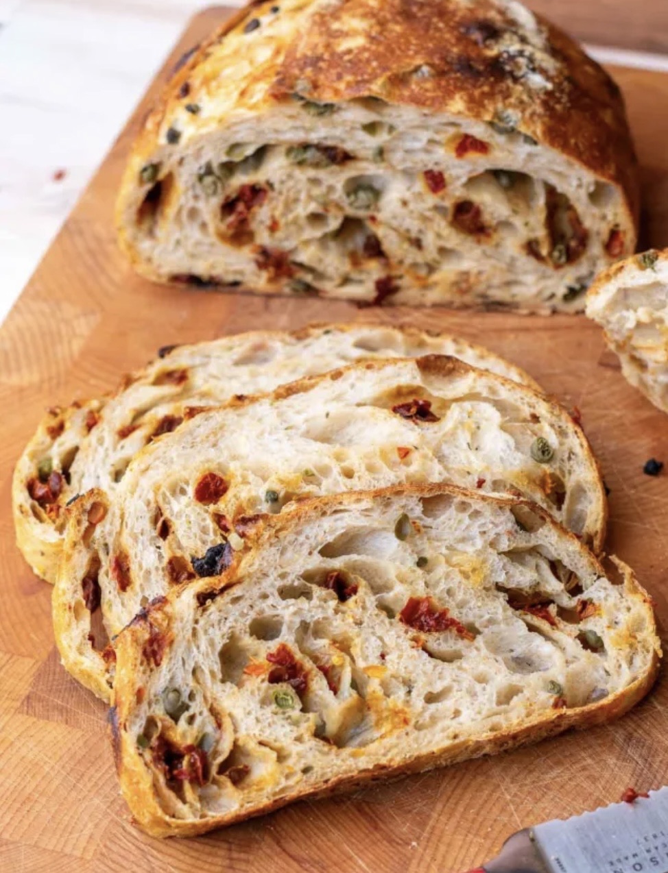 Organic Sun Dried Tomato Basil Sourdough