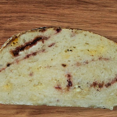 White Chocolate Strawberry Sourdough bread
