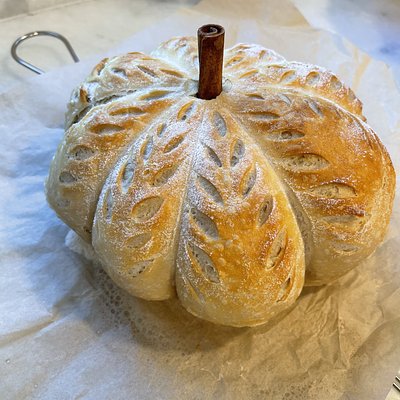 Pumpkin Shaped Sourdough 