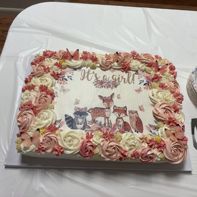 1/2 Sheet Cake (30-48 Servings)