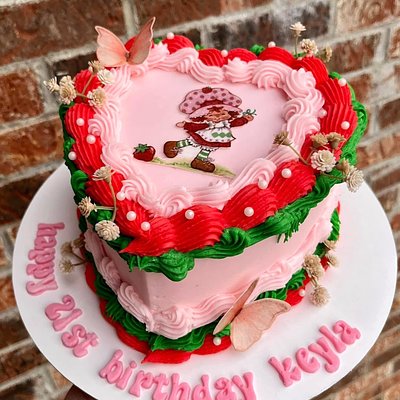 6” Custom Heart Cake 