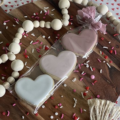 Pastel Heart Cookies 