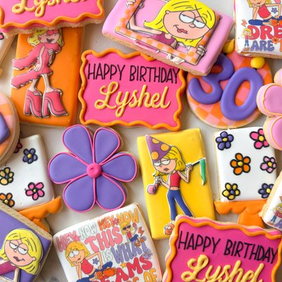 Lizzie McGuire Birthday Cookies