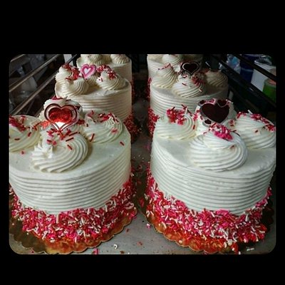 Valentine Vanilla Sprinkle Cake