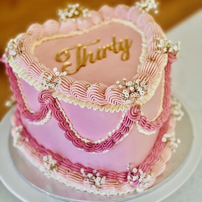 Vintage Heart Cake