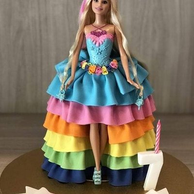 Custom Barbie Cake