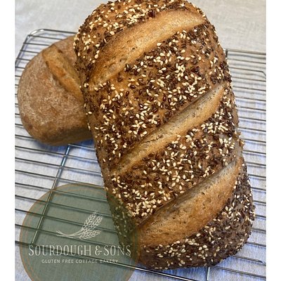 Seeded Sourdough Bread Loaf, EF, DF