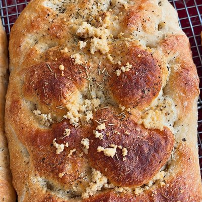 Garlic & Herb Sourdough Focaccia