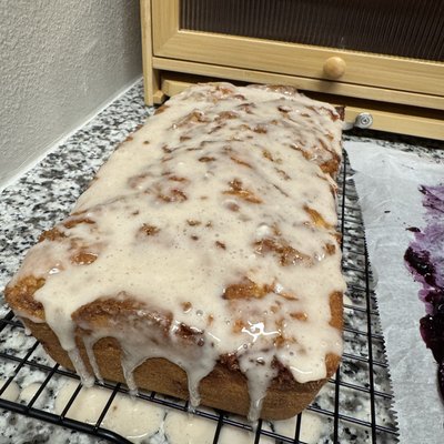 Glazed Cinnamon Apple Loaf