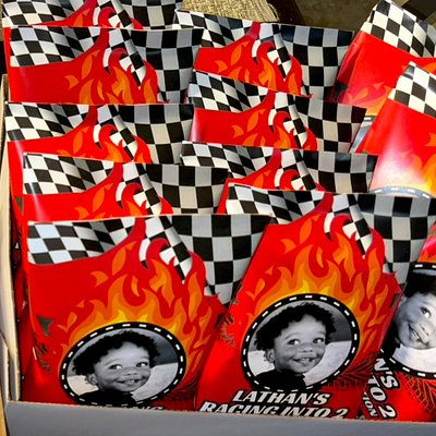 12 Custom Chip Bags (filled)